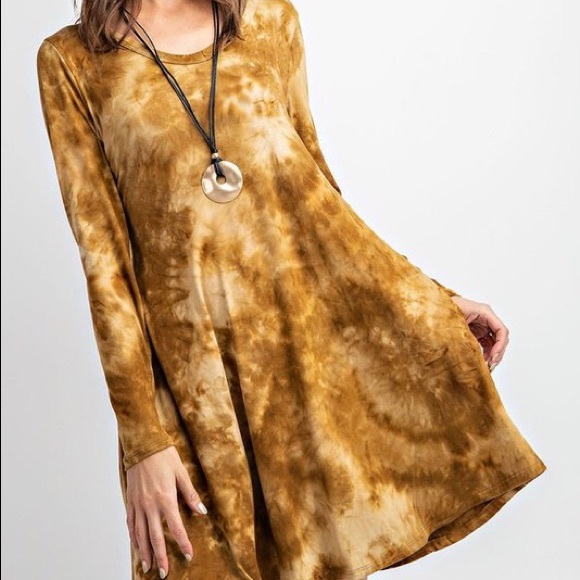 LAST NWT Boutique Dress Plus Boho tie dye 1X 2X - Picture 5 of 6